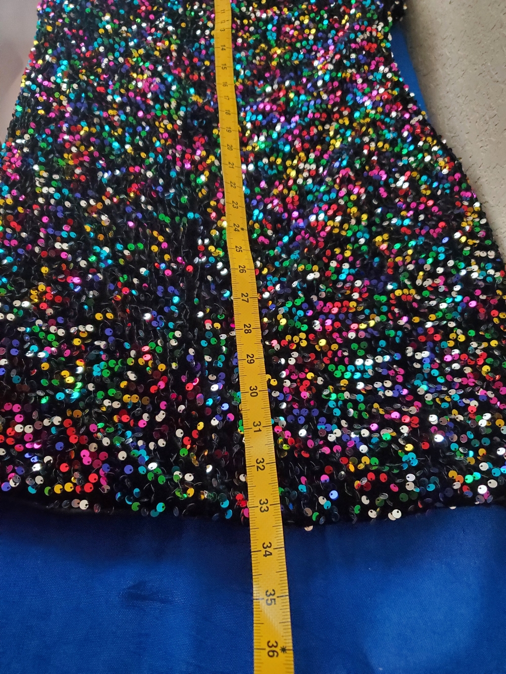 Nasty Gal Heart Cut Out Sequin Mini Dress Size 12 - Picture 6 of 10